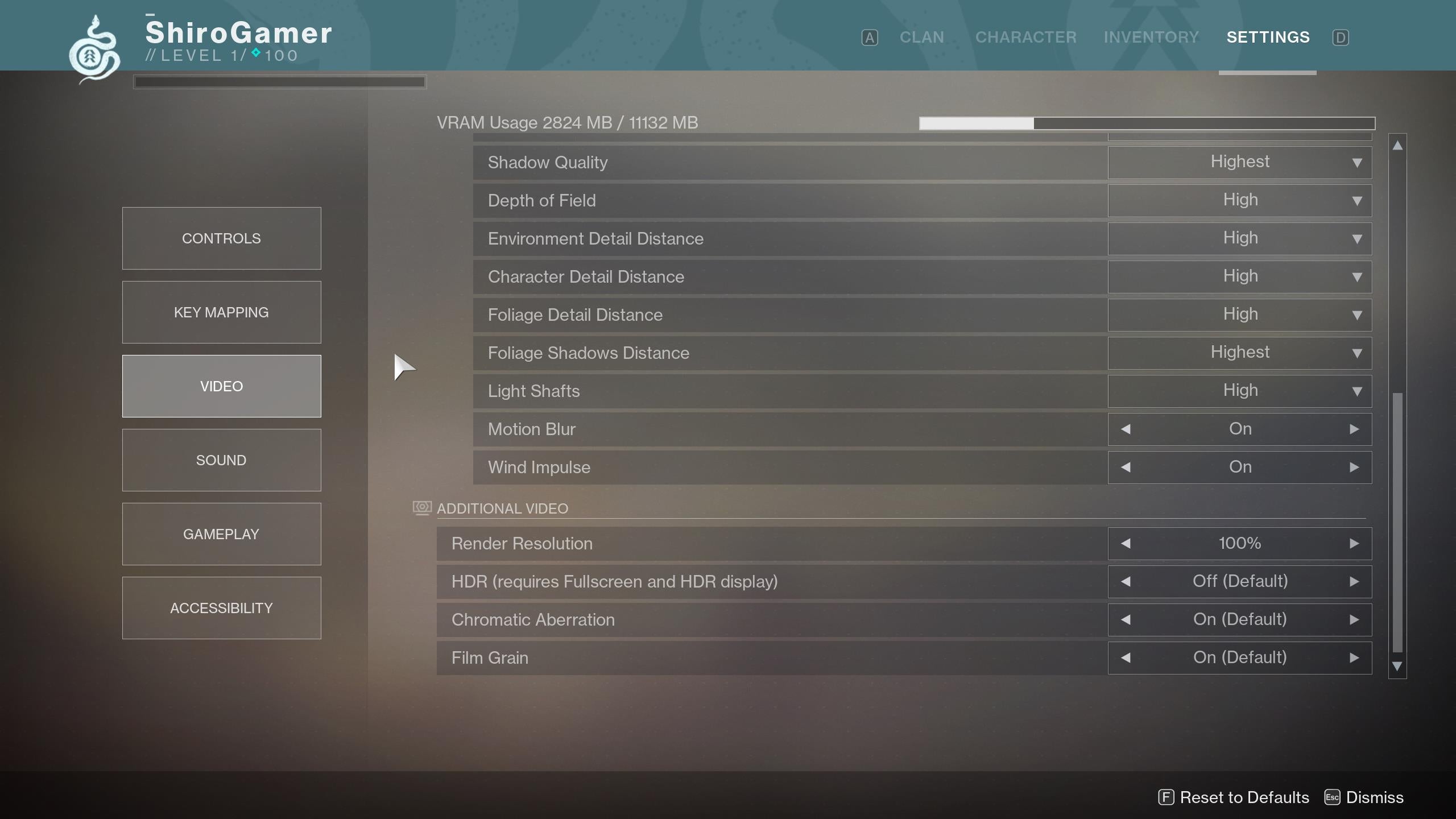 Destiny 2 PC here's everything the settings menu has to offer VG247